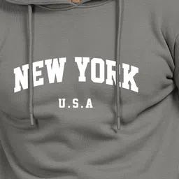 ADRO Men Printed Hooded Sweatshirt image 2