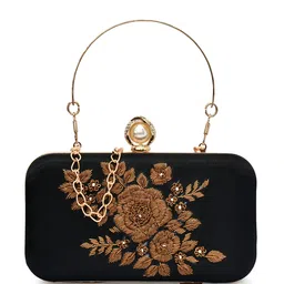 FOR THE BEAUTIFUL YOU Embroidered Box Clutch image 3