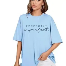 SALUJA FABRICS Women Typography Printed Pockets T-shirt-picture-7
