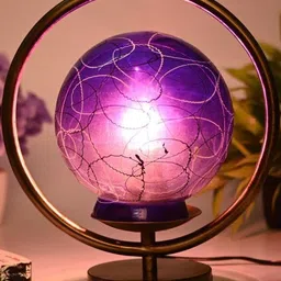 1ST TIME Blue Glass Cylinder Table Lamps image 3