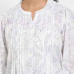 AKKRITI BY PANTALOONS WomenBandhani Printed Pure Cotton Top image 5