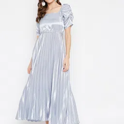 u&f Women Maxi Grey Full Length Dress image 1