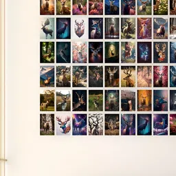 CVANU Multicoloured 6 and more Piece Paper Wall Core image 1