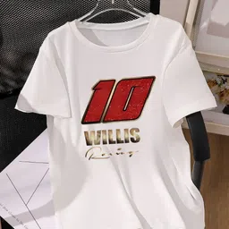 KPOP Girls Typography Printed Round Neck T-shirt-image-29