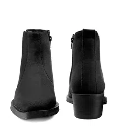 Bxxy Men Square Toe Block Heel Suede Chelsea Boots image 5