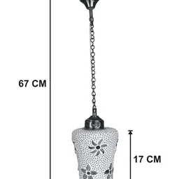 SOMIL Printed Glass Cylinder Ceiling Lamps image 2