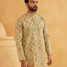 SOJANYA Men Ethnic Motifs Printed Kurta image 4