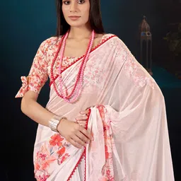 Garden Vareli Floral Printed Saree image 2