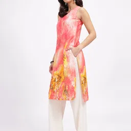 Anouk Rustic Dyed & Floral Print Kurta image 5