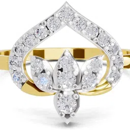 sparq Certified Lab Grown Diamond & 925 Sterling Silver Gold Plated Ring-picture-25