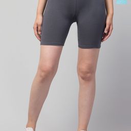 CKARFE Women Pack of 2 Skinny Fit Cycling Sports Shorts-picture-3