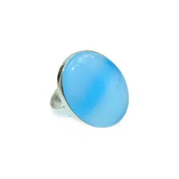 GenZcomplex Silver-Plated Brass Turquoise Finger Ring-picture-57