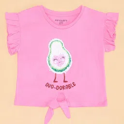 Pantaloons Junior Girls Raw Edge T-shirt-image-44