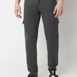 Underjeans by Spykar Men Mid Rise Track Pant image 1