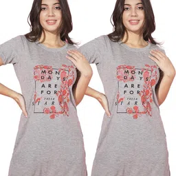 TRENDY WORLD Adults-Women Grey Tshirts-picture-26