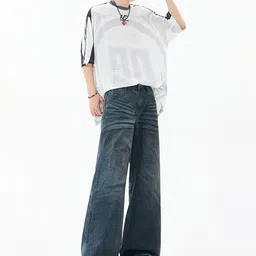 StyleCast x Revolte Men Wide Leg Mid-Rise Jeans image 3