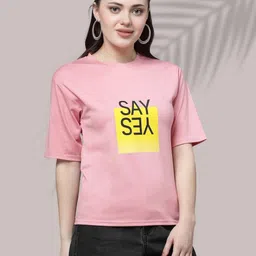 Moda Rapido Women Typography Printed T-shirt-picture-24