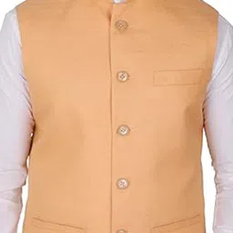 Men Style Mandarin Collar Sleeveless Nehru Jackets image 2