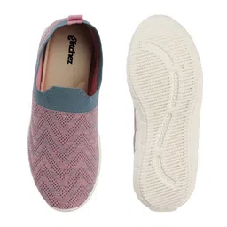 glitchez Women Textured Slip-On Sneakers image 2