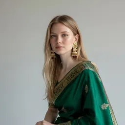 Anouk Floral Jhumkas Earrings image 3