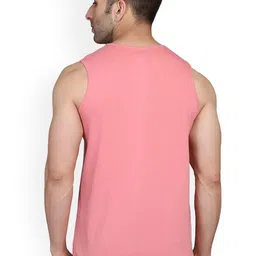 SLOWLORIS Pack Of 2 Printed Round Neck Cotton Gym Vests image 3