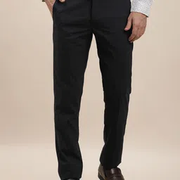 Turtle Men Checked Tailored Skinny Fit Chinos Trousers-picture-30