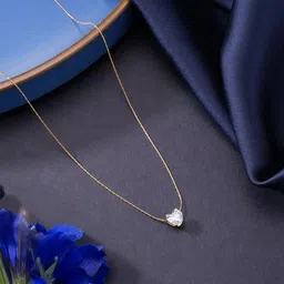 Aadvik Designs Gold-Plated Heart Shaped Pendants with Chains-picture-36