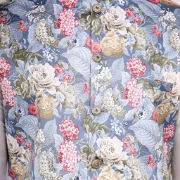 JEXI Men Floral Printed Thread Work Kurta image 3