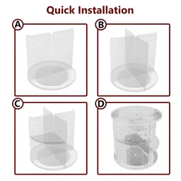 Aura Transparent Multipurpose 360 Rotating Makeup Organiser image 3