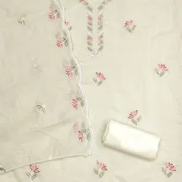 MANVAA Embroidered Unstitched Dress Material image 2