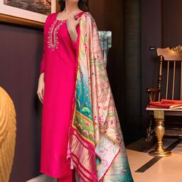 Moda Rapido Women Ethnic Motifs Kurta with Trousers & With Dupatta-picture-21