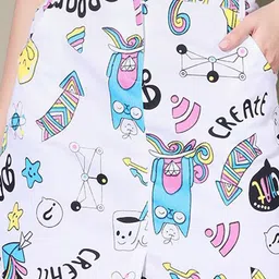 QIOA Printed A-Line Mini Skirt image 3