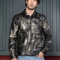 Campus Sutra Men Lightweight Biker Jacket-picture-32