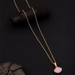 SZN Set Of 2 Gold-Plated Artificial Beaded Enamelled Minimal Chains image 2