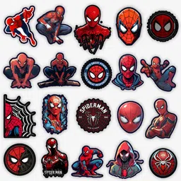 2.8 inch Spider-Man & Miles Morales Vinyl Stickers Pack – Superhero Comic Art Decals Set Self Adhesive Sticker-image-55