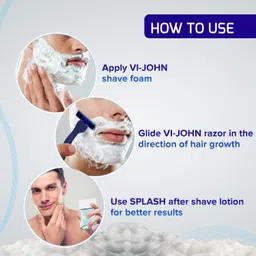 vi-john Shaving Foam For All Skin Types (400 gm Each) | Pack Of 3 image 4
