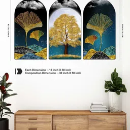 Livin'luxe Multicoloured MDF Wall Fashion image 2