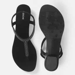 Mochi Self Design One Toe Flats image 2