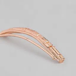 DressBerry Rose-Gold Plated American Diamond Studded Contemporary Ear Cuff image 2