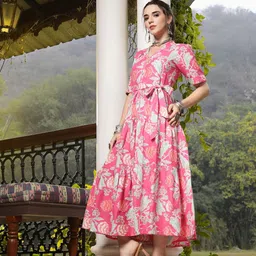 Stylum Floral Print Fit & Flare Maxi Dress image 5