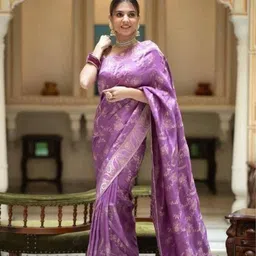 Sanwariya Silk Ethnic Motif Zari Woven Chanderi Saree image 4