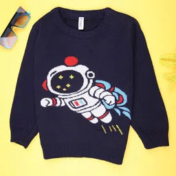 V-Mart Boys Graphic Printed Round Neck Pullover Sweater-image-33
