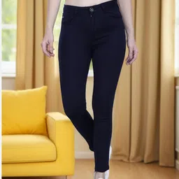 DressBerry Women Navy Blue Jeans-image-15