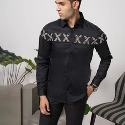 ABKASA Men Classic Slim Fit Floral Opaque Printed Casual Shirt image 4