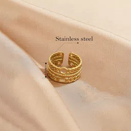 Designs & You Gold-Plated Anti Tarnish Finger Ring image 4