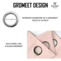 UrbanArts Multicoloured Set of 2 Floral Room Darkening Window Curtain image 4