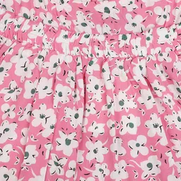 V-Mart Floral Print Cold-Shoulder Cotton Top image 3