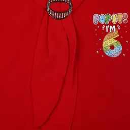 V-Mart Girls Flutter Sleeves Cotton Top image 2