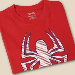 Kids Ville Boys Spiderman Printed Cotton Casual T-Shirt image 3