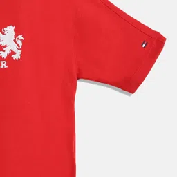 Tommy Hilfiger Boys Typography Embroidered Pure Cotton T-shirt image 3